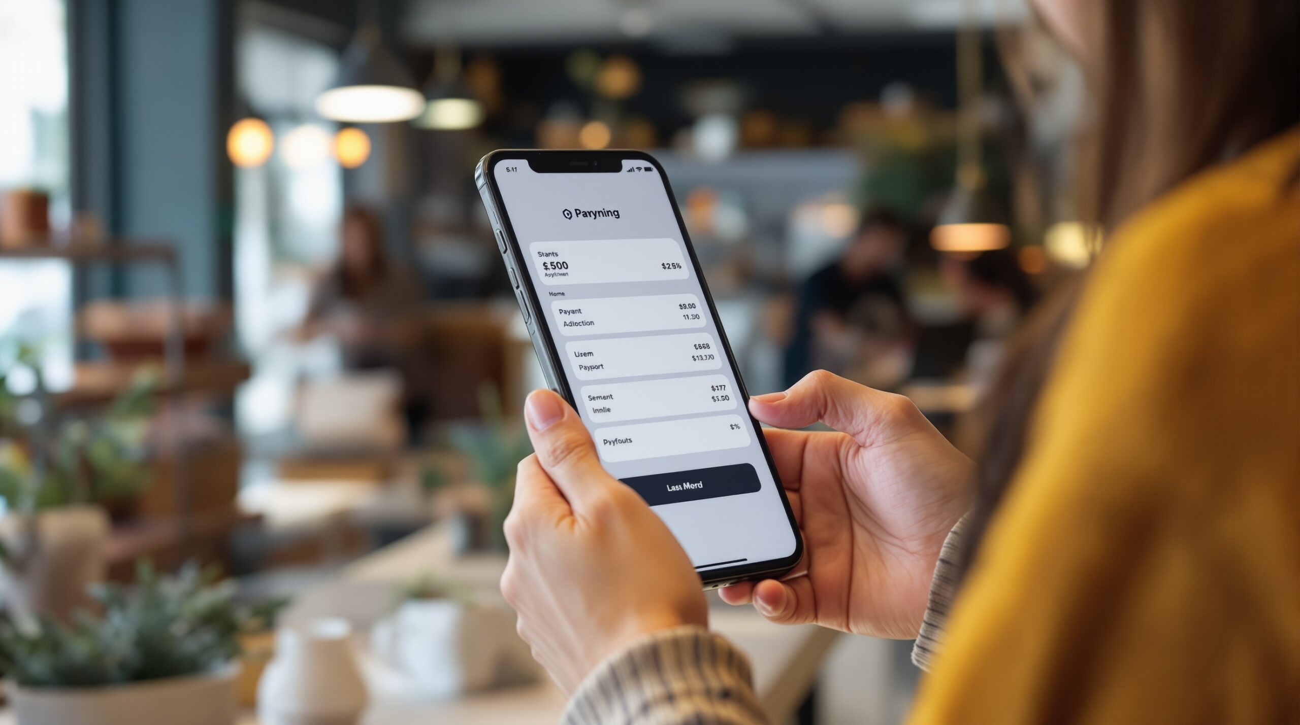 A modern payment screen showing USDC as a checkout option for a digital business