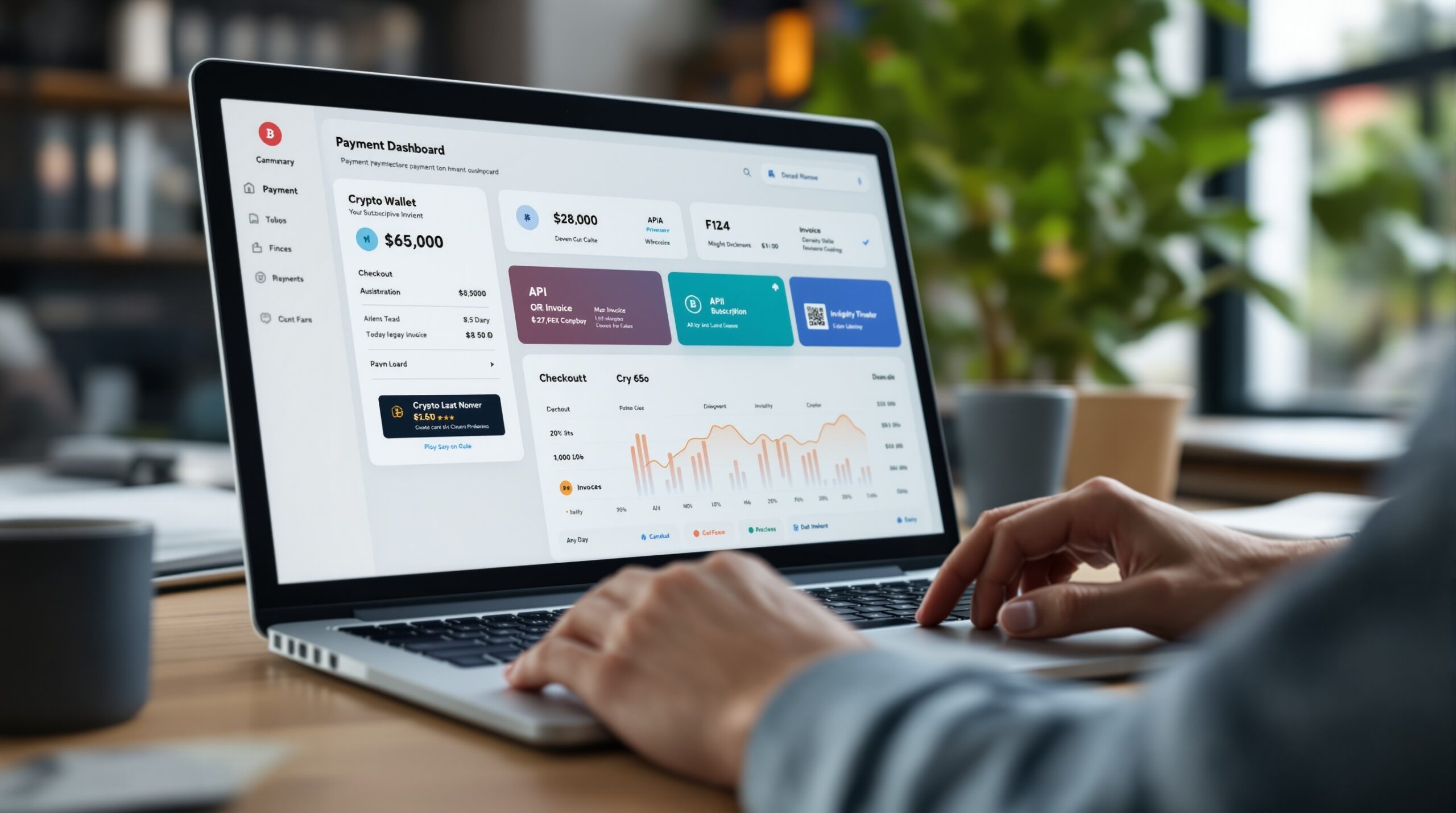 crypto vs fiat subscription payments dashboard