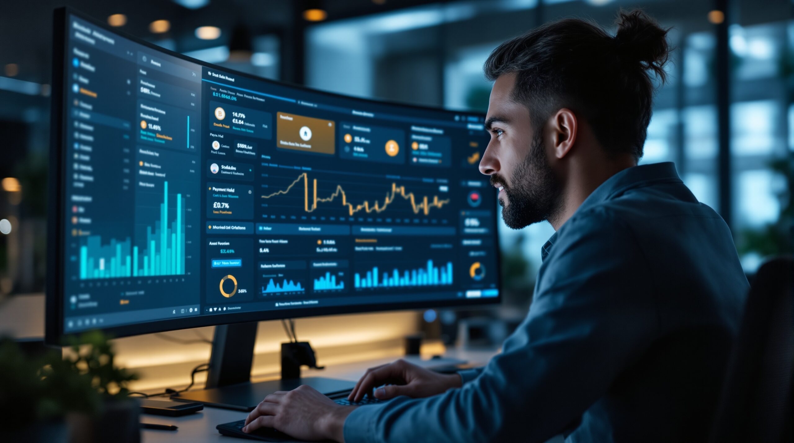 Merchant reviewing a crypto payment dashboard that shows a frozen or delayed payout balance