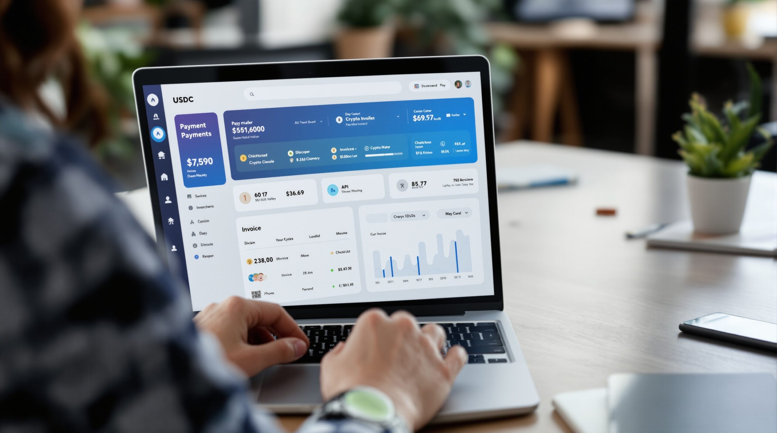 subscription payments in usdc dashboard
