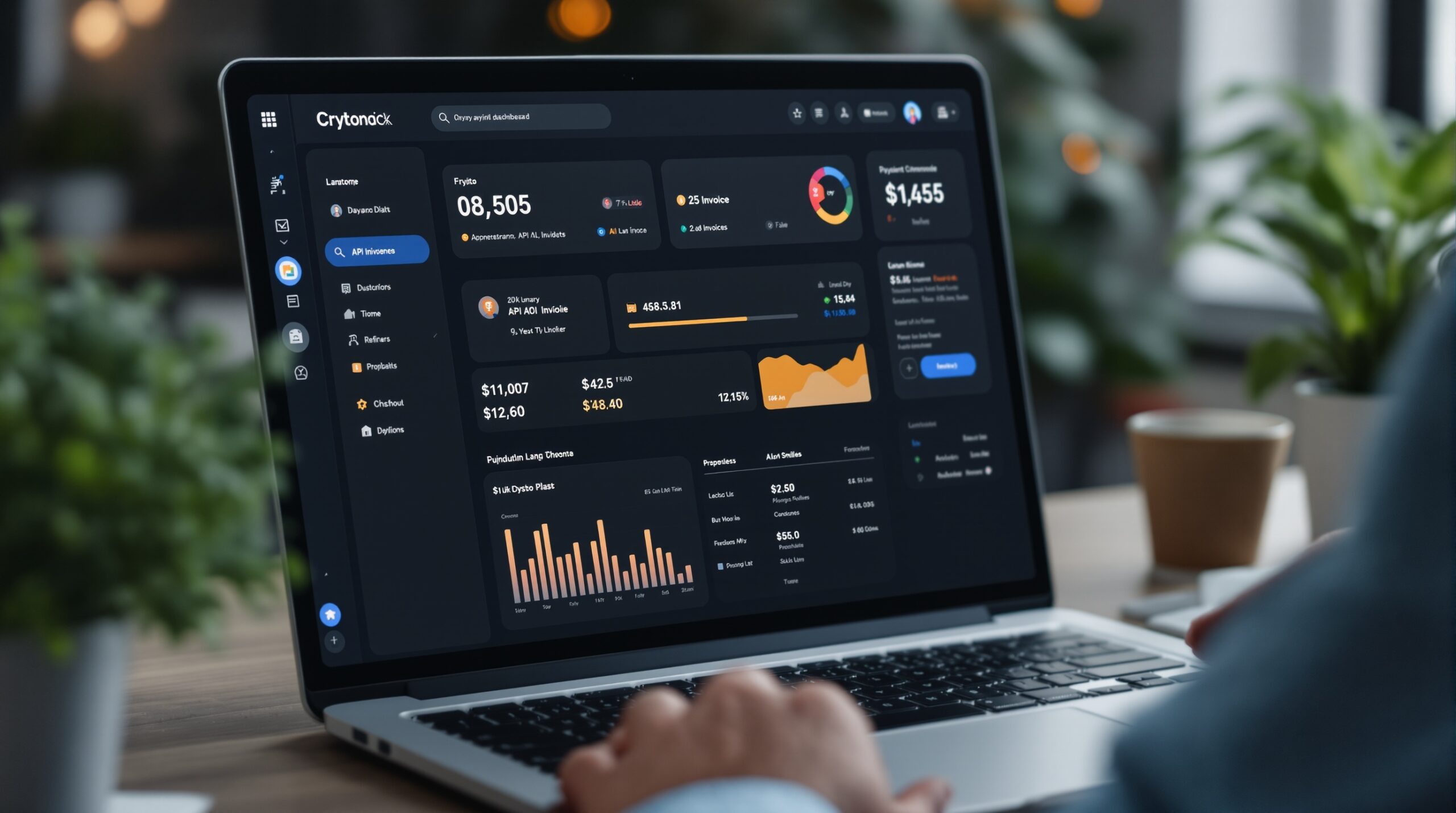 crypto subscription gateway dashboard