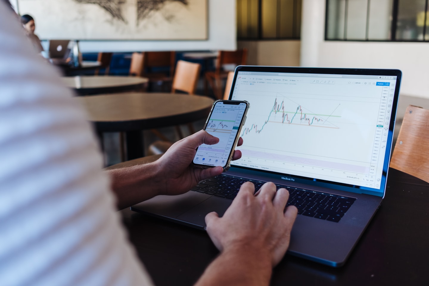 Crypto payment setup on laptop and smartphone for AI subscription billing guide