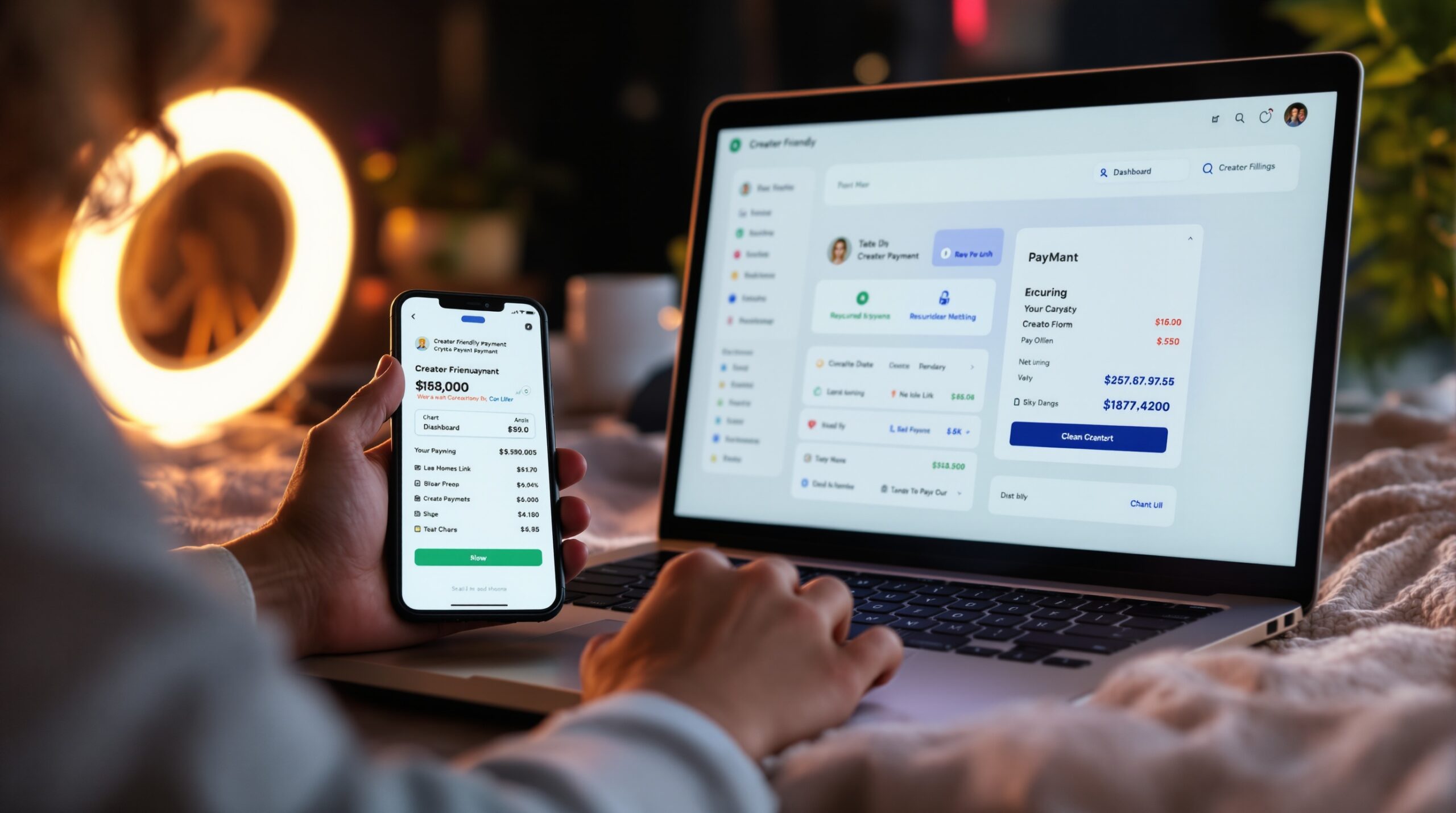 Community platform interface with member and content management tools