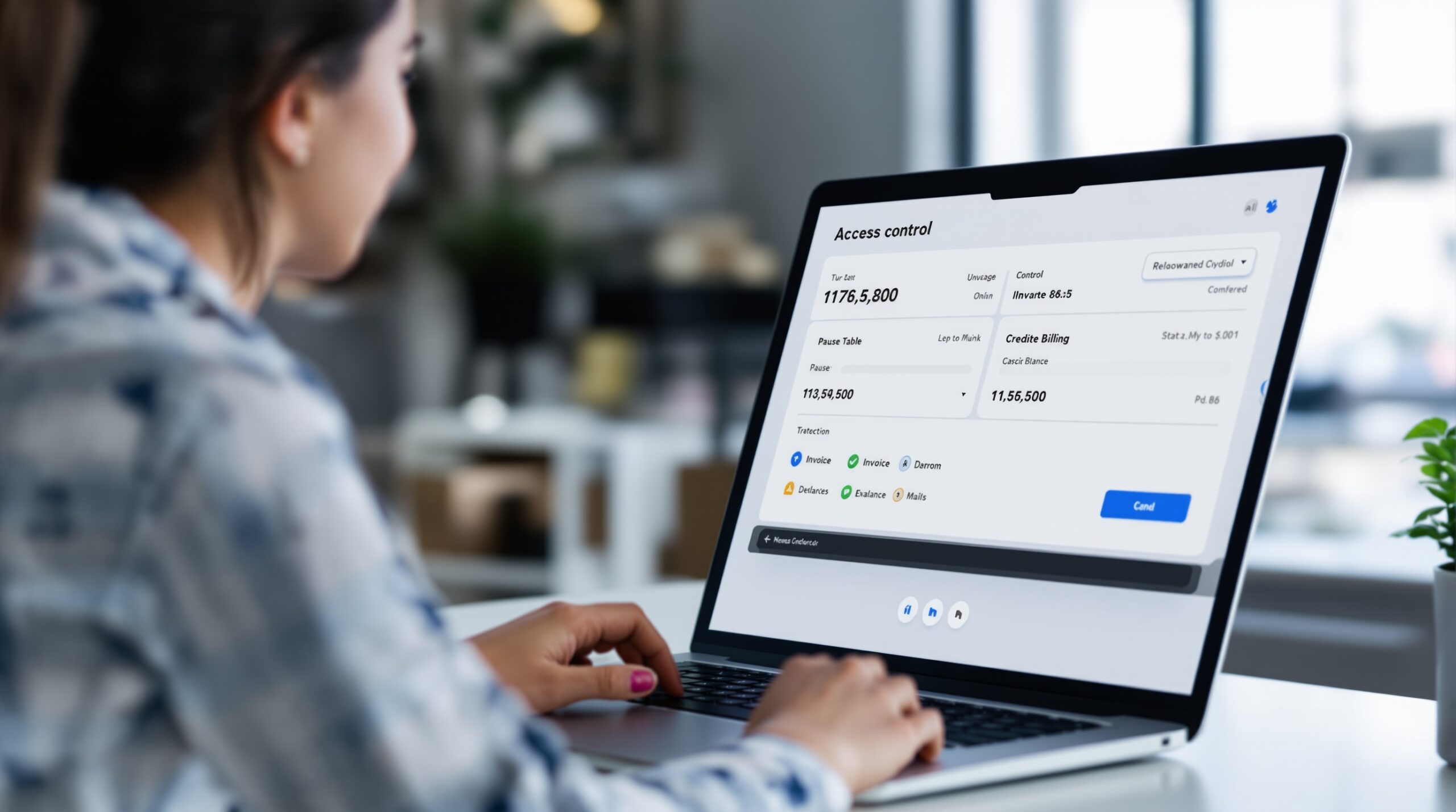 Access control interface showing throttling, pause, or hard-stop behavior for usage-based SaaS billing