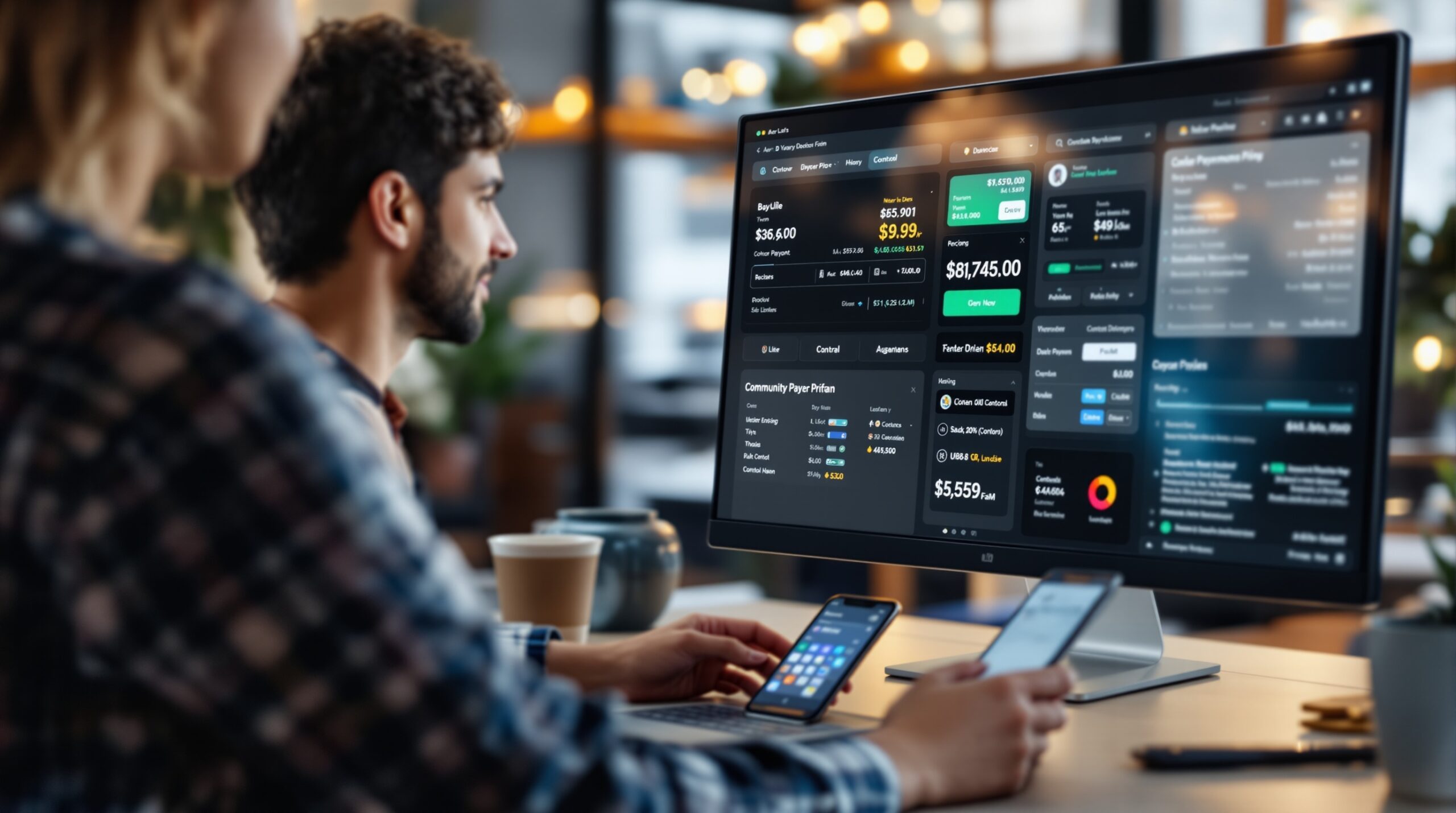 Community platform interface with member and content management tools