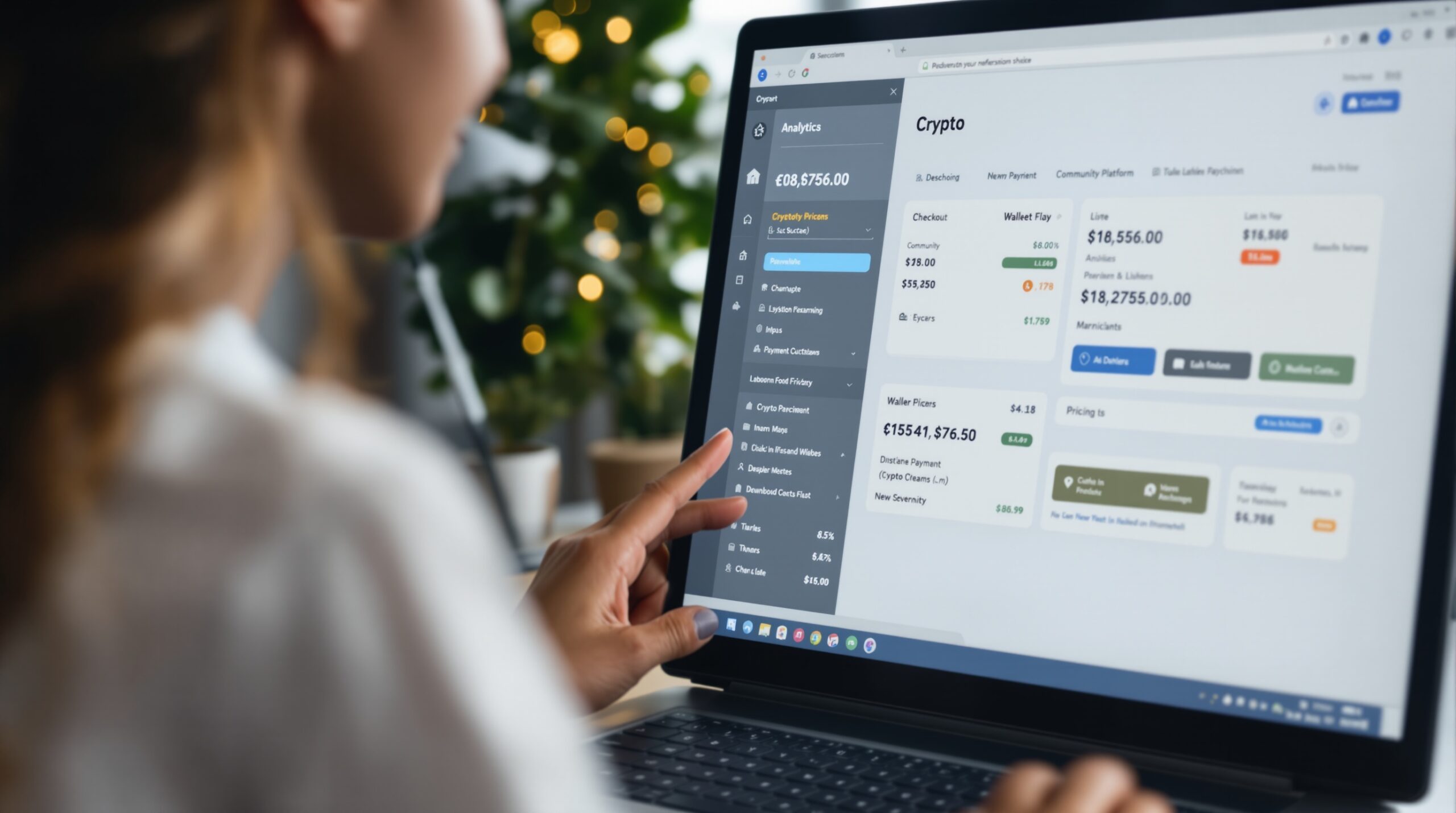 Community platform interface with member and content management tools