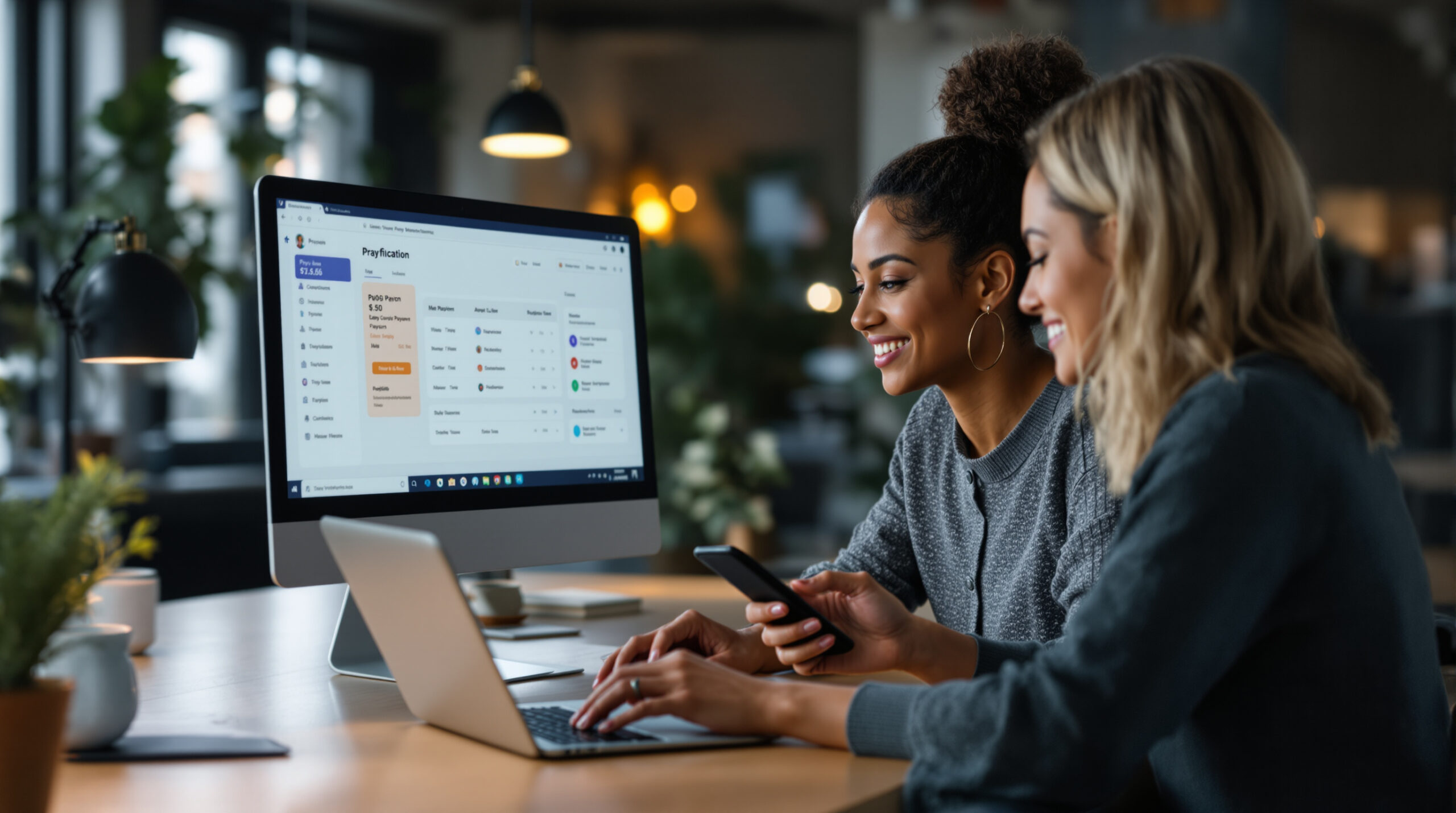 Online payment and subscription management screen