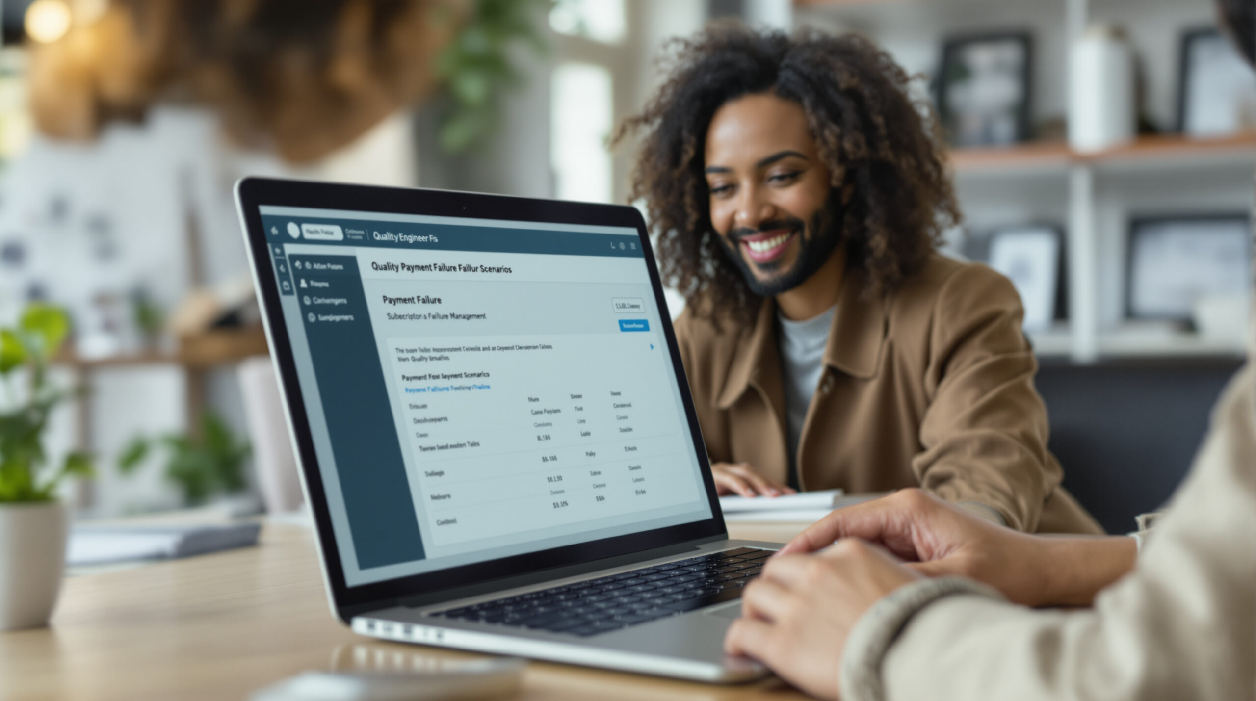 Online payment and subscription management screen