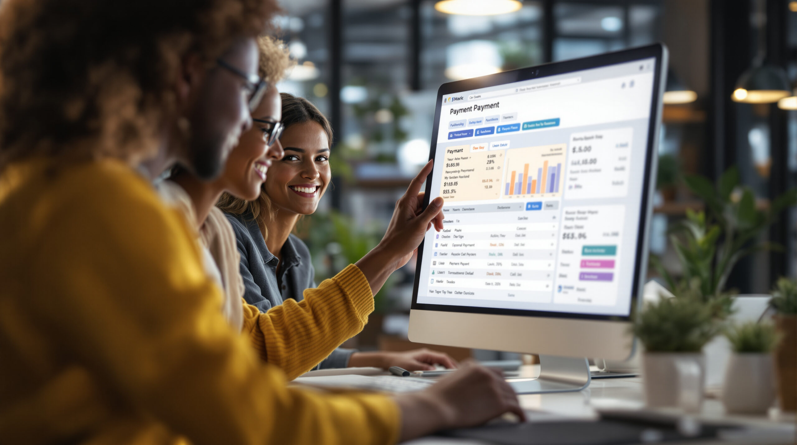 Online payment and subscription management screen