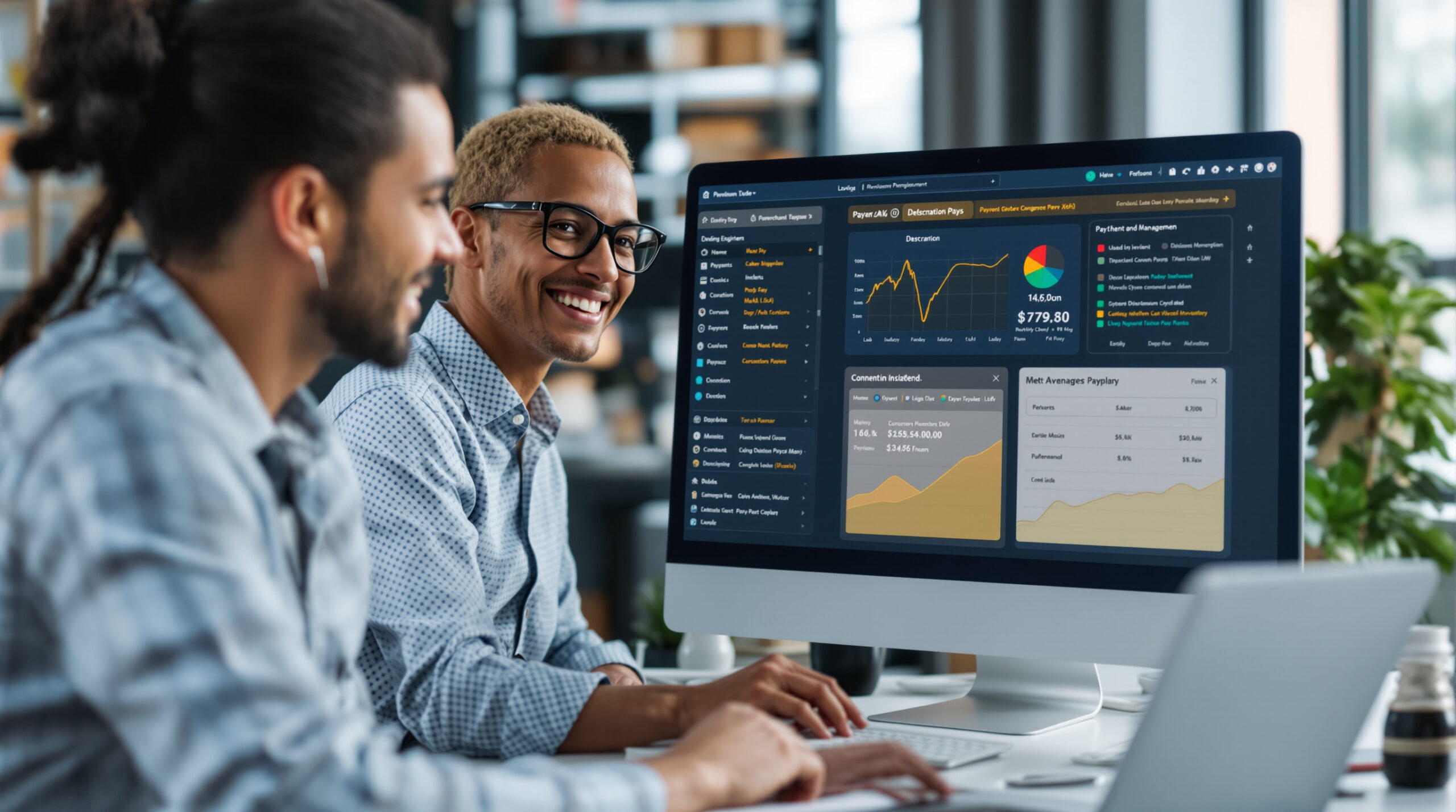 Online payment and subscription management screen
