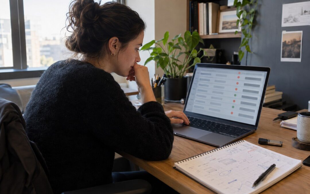 Subscription operator reviewing failed crypto renewals and a retry calendar