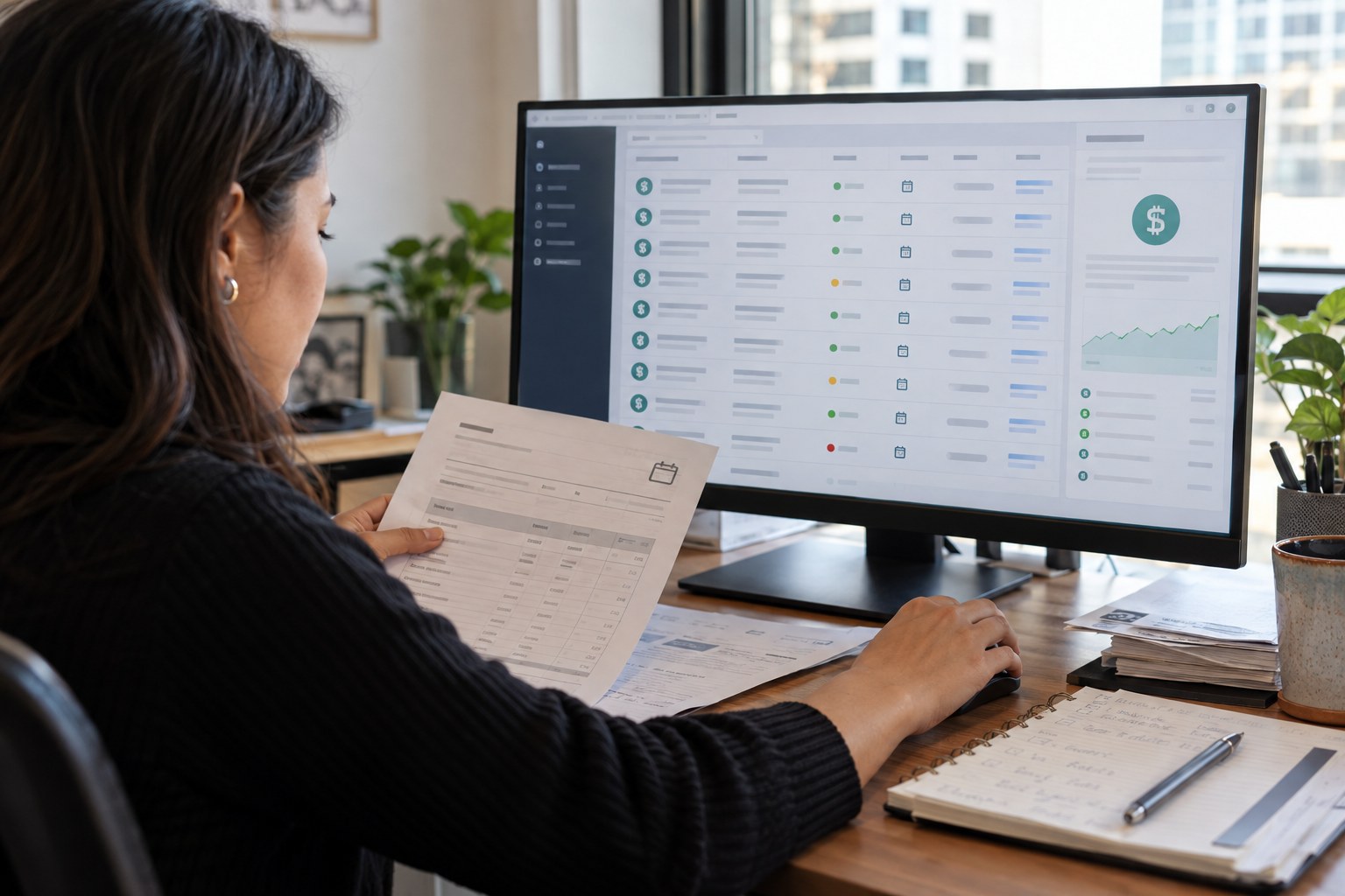 Online payment and subscription management screen