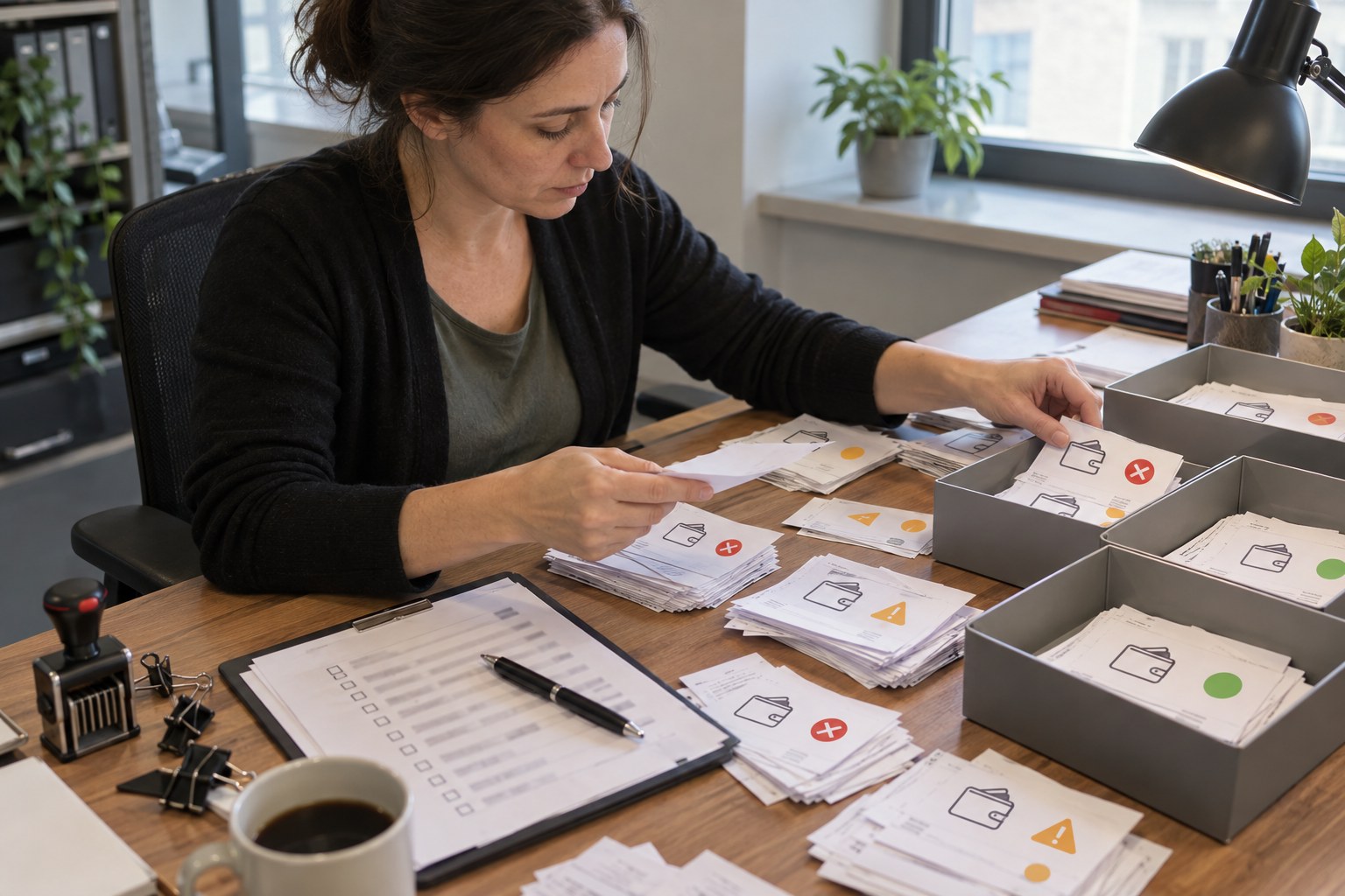 Operations specialist classifying failed wallet renewals