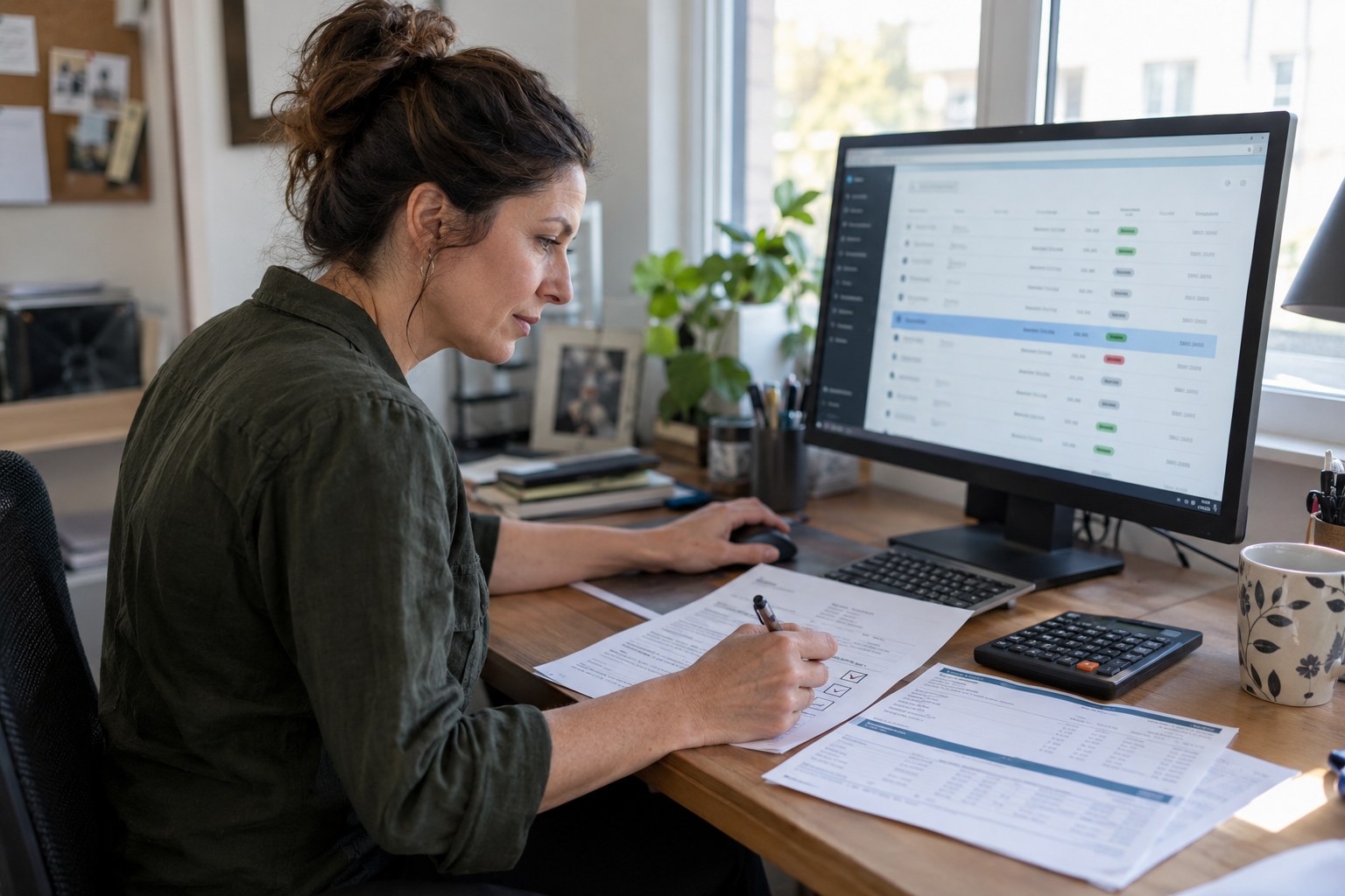 Online payment and subscription management screen