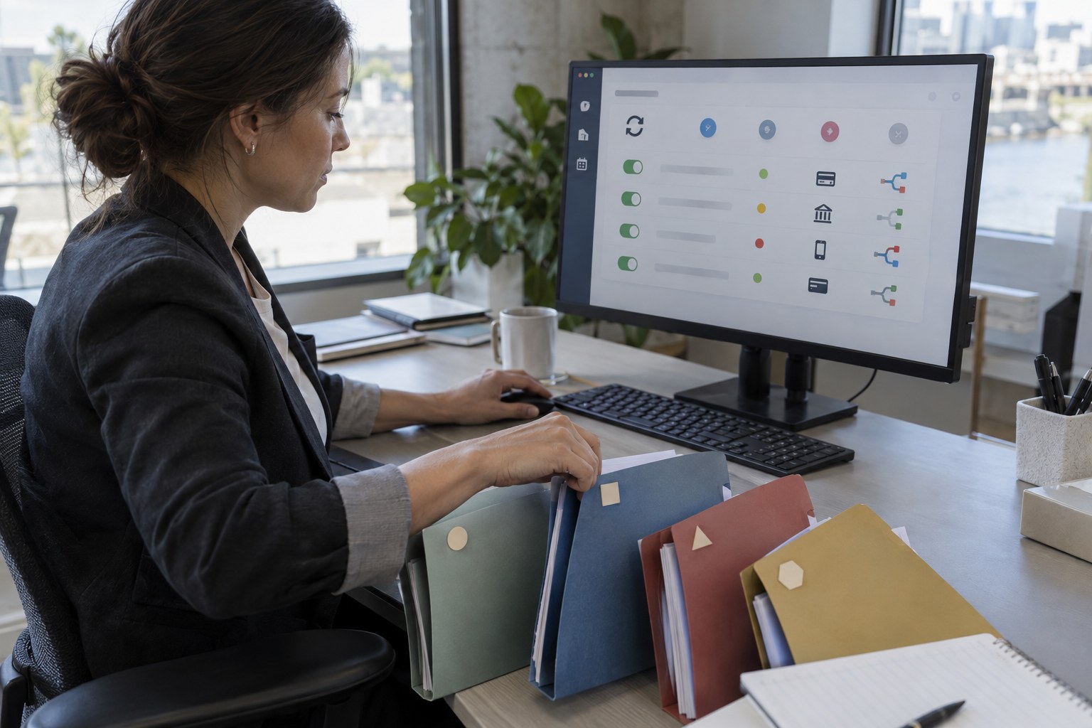 Online payment and subscription management screen