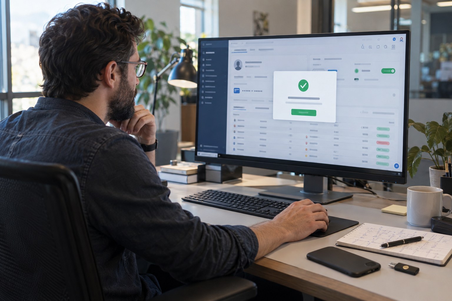 Online payment and subscription management screen