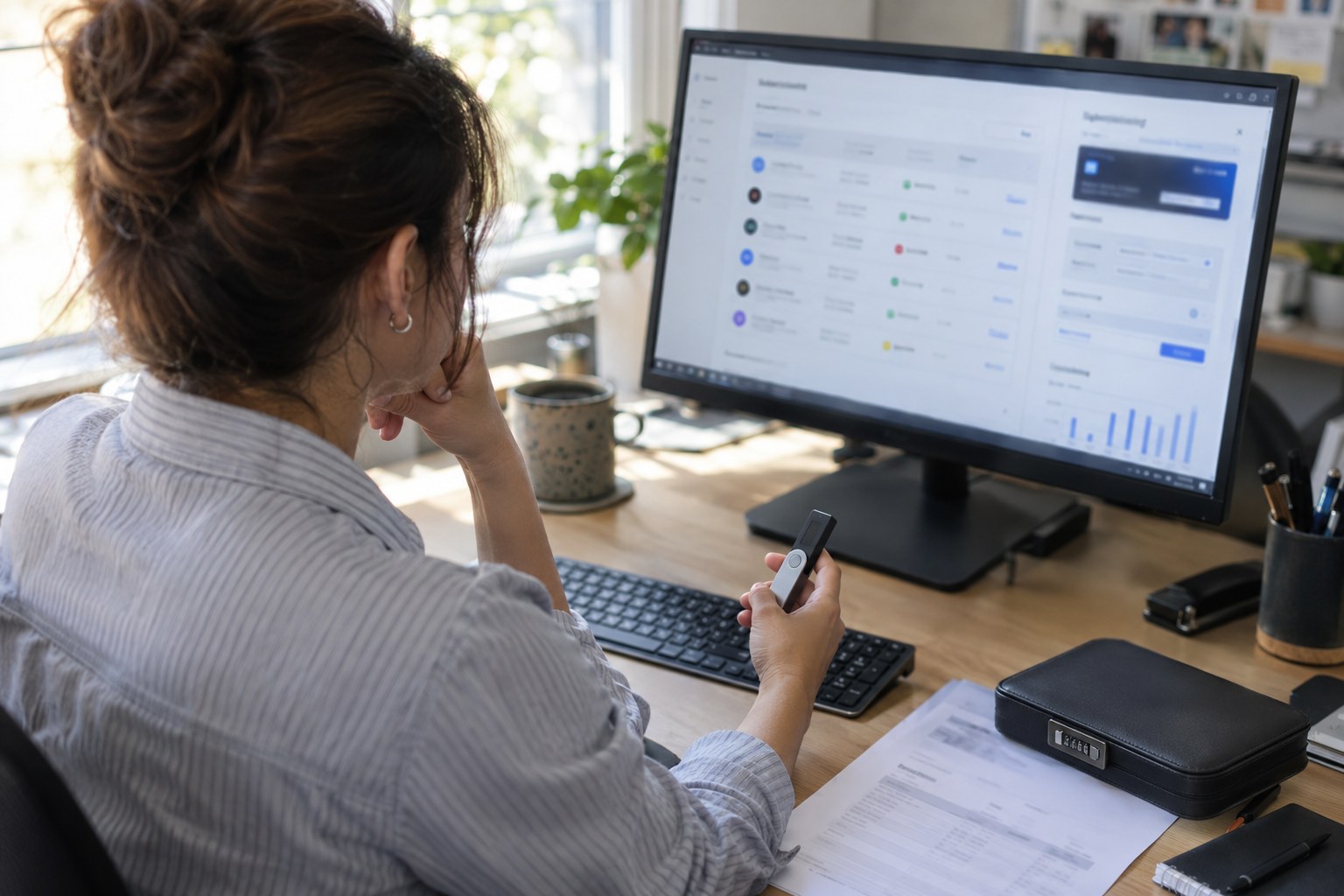 Online payment and subscription management screen