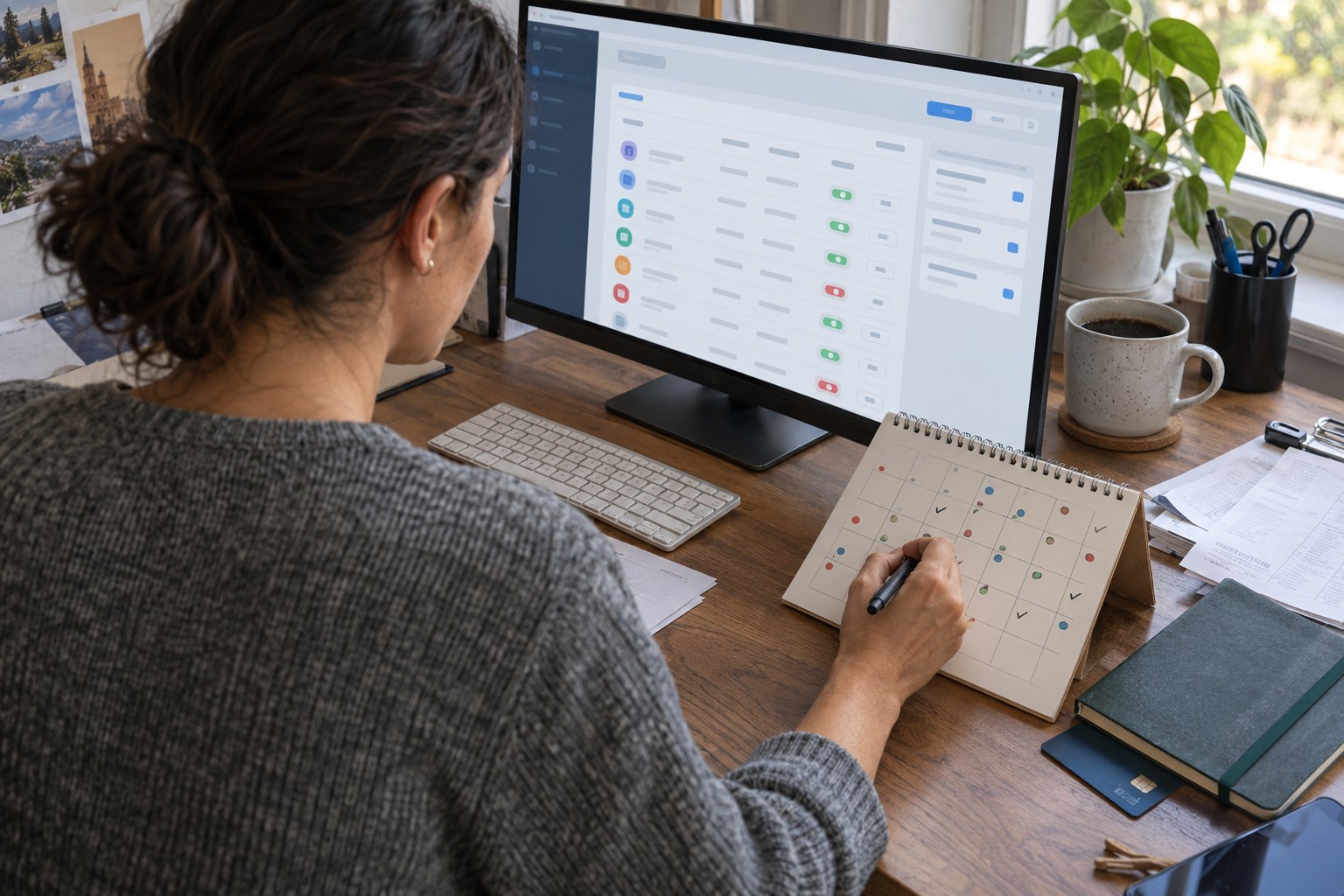 Online payment and subscription management screen