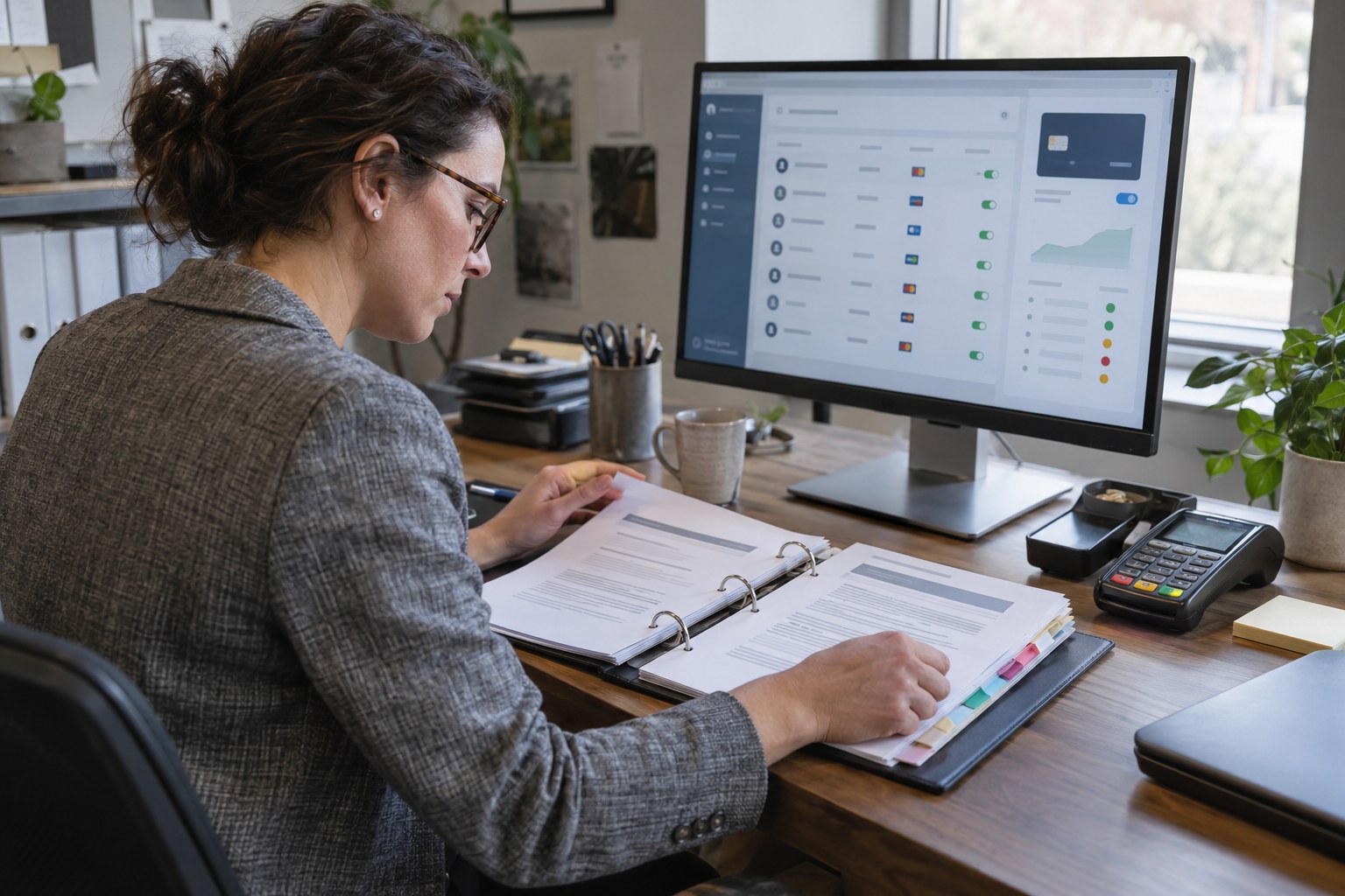 Online payment and subscription management screen