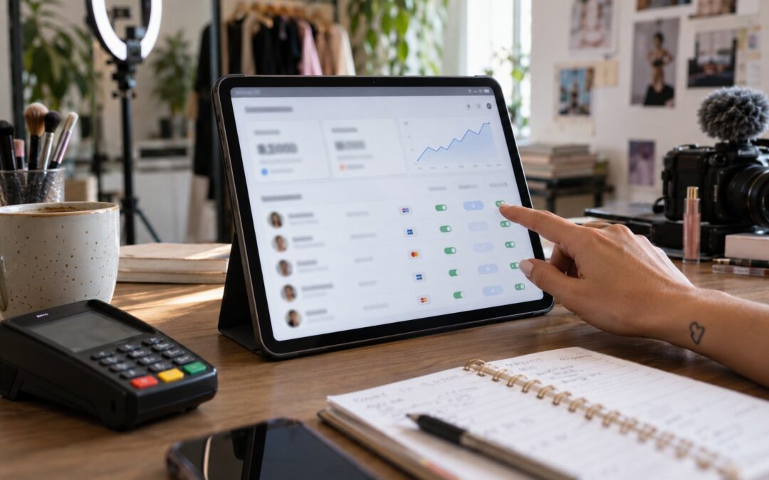 Online payment and subscription management screen