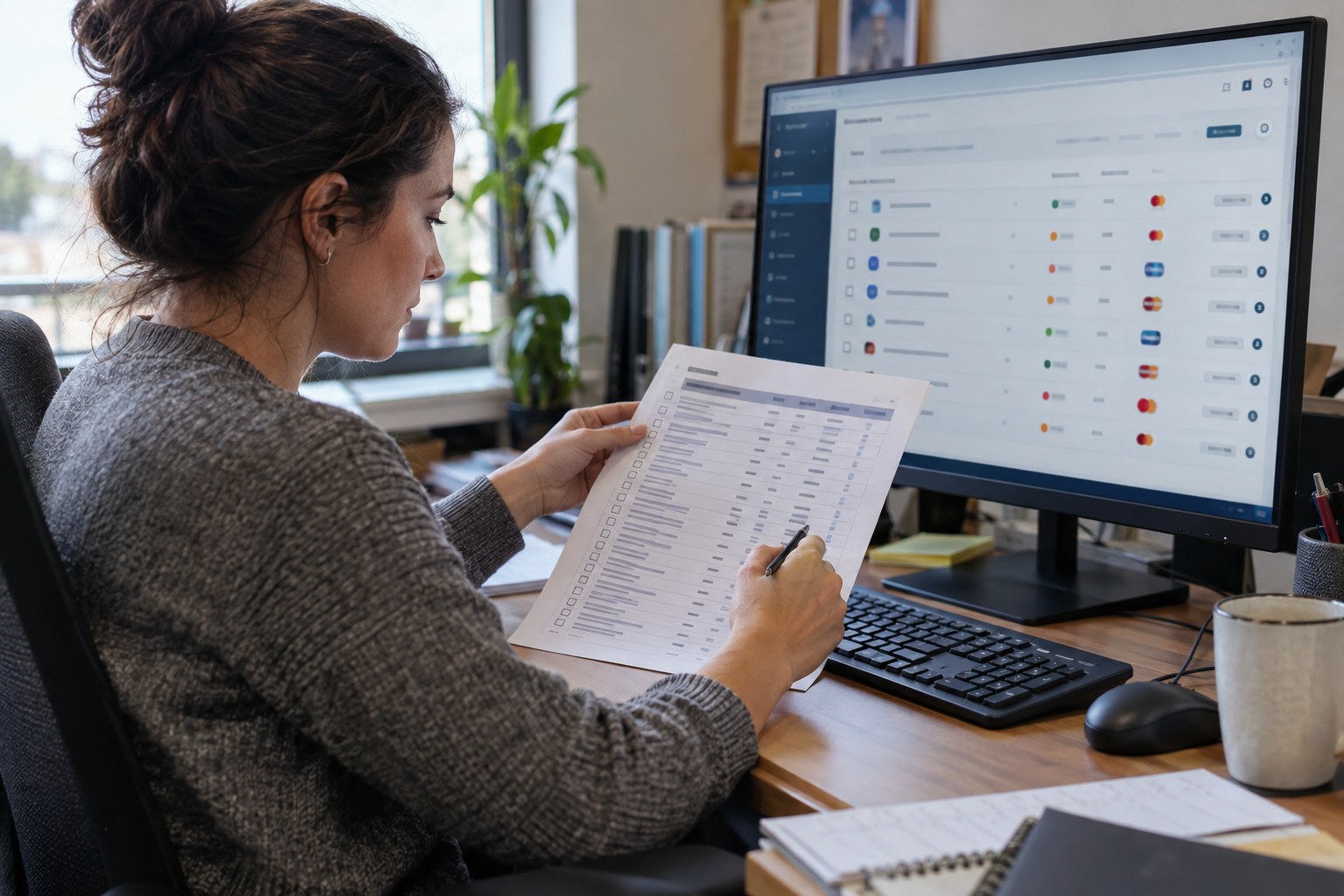 Online payment and subscription management screen