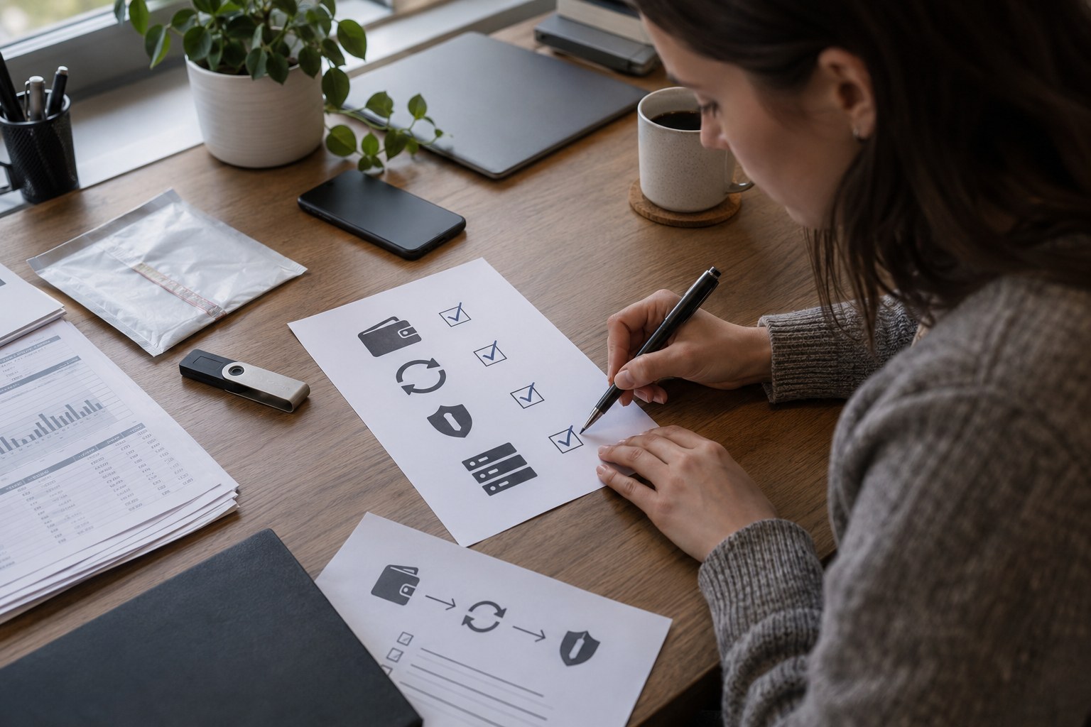 Operations lead completing a crypto billing security launch checklist