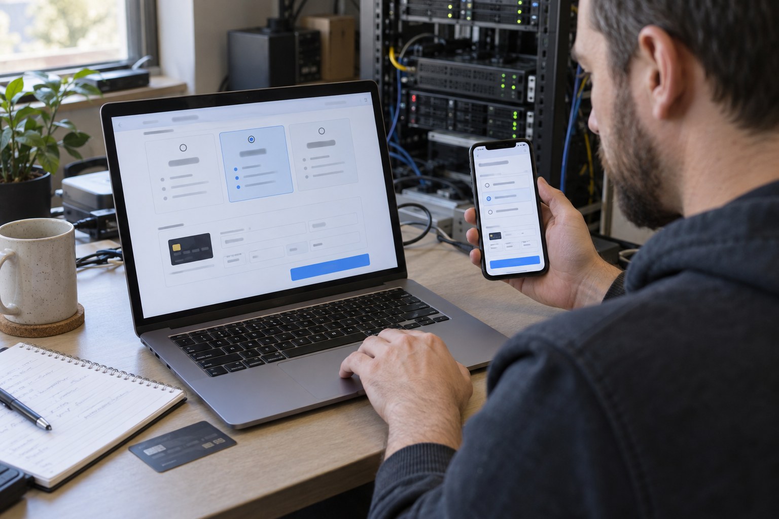 Online payment and subscription management screen