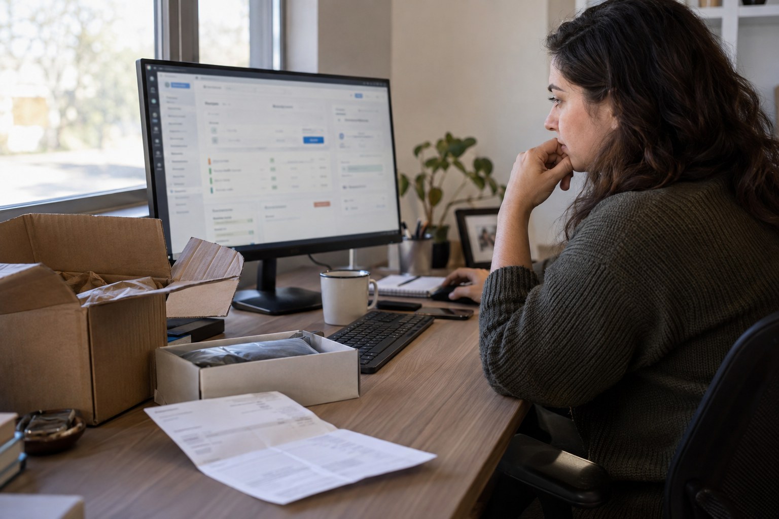 Online payment and subscription management screen