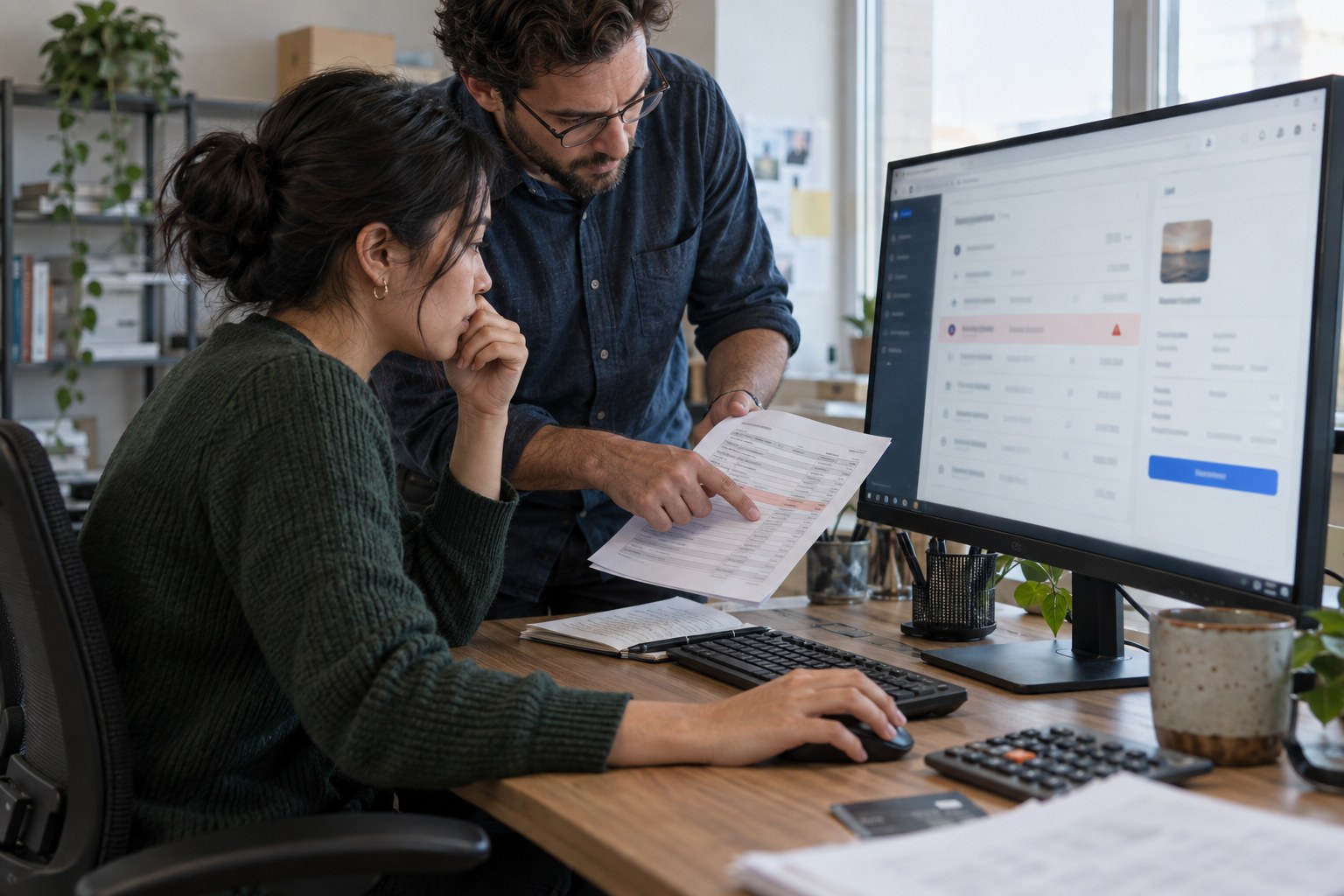 Online payment and subscription management screen