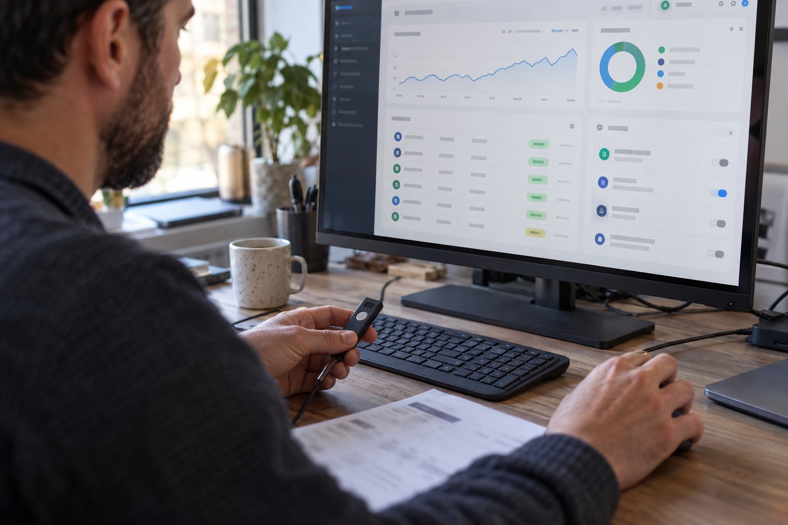 Online payment and subscription management screen