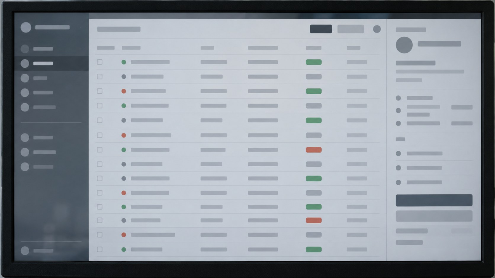 Online payment and subscription management screen